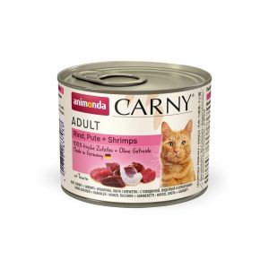 AN kot 200g CARNY Adult wołowina/indyk/krewetki