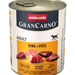 AN pies 800g GranCarno Adult wołowina/indyk