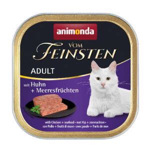 AN kot tacka 100g ADULT Kurczak Owoce morza