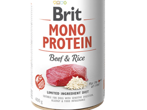 BRIT MONO PROTEIN BEEF & RICE 400g puszka